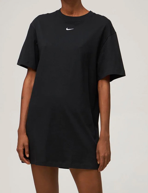 [한정수량세일] 나이키 에센셜 스우시 코튼 드레스(블랙)