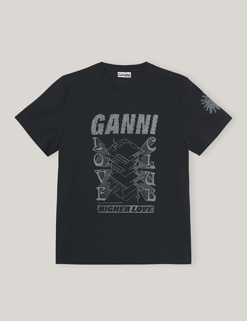 [한정수량세일] 가니 하이어 러브 클럽 티셔츠(팬텀&amp;그레이)